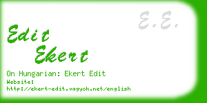 edit ekert business card